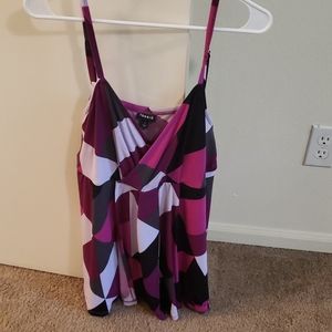 Purple geometric camisole